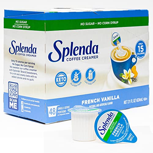 SPLENDA Sugar Free French Vanilla Coffee Creamer Cups 48ct