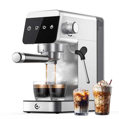 AMZCHEF Espresso Machine - 20 Bar LED Touch Screen