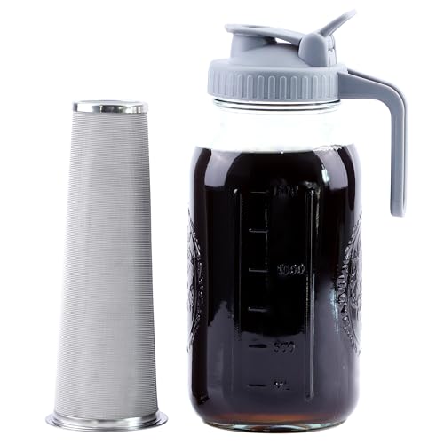 GMSWEET Cold Brew Coffee Maker 64oz Glass Pitcher