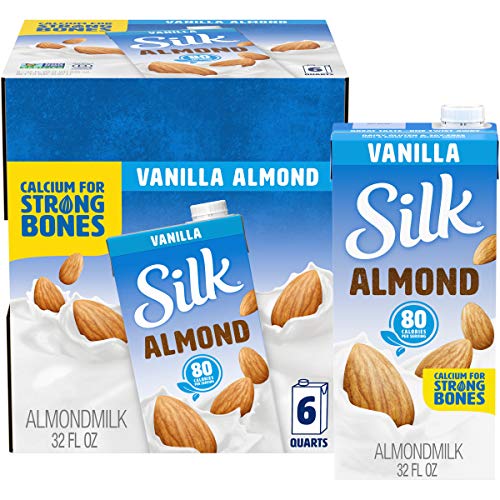 Silk Vanilla Almond Milk - Shelf Stable (Pack of 6)