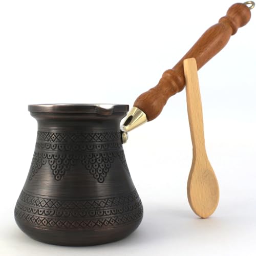 DEDE Copper Turkish Coffee Pot - 14 oz Handmade Cezve