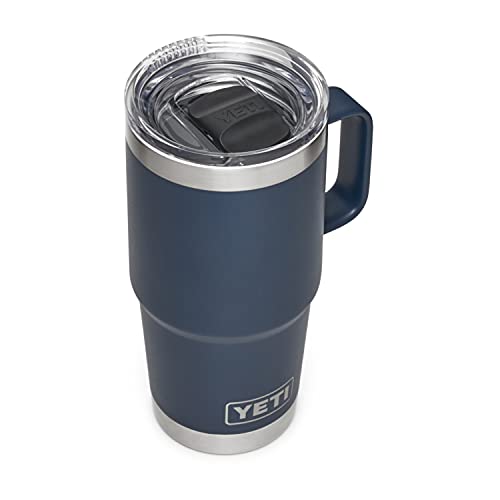 YETI Rambler 20oz Travel Mug Navy Stainless Steel