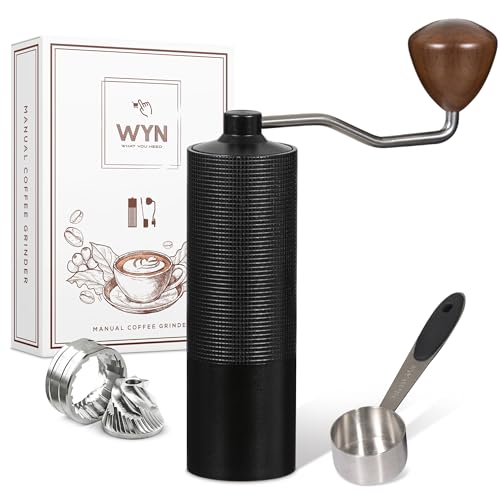 WYN Manual Coffee Grinder with Stainless Steel Burr