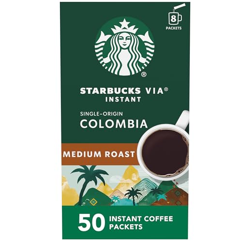 Starbucks VIA Colombia Instant Coffee 50-Count
