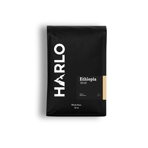Harlo Ethiopian Medium Roast Whole Bean Coffee 12oz