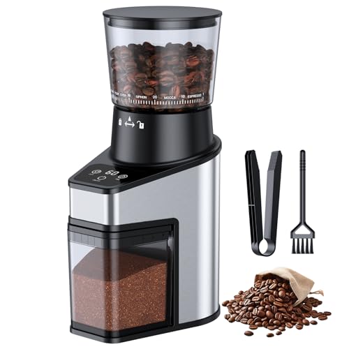 Artkoff Electric Burr Coffee Grinder with Timer