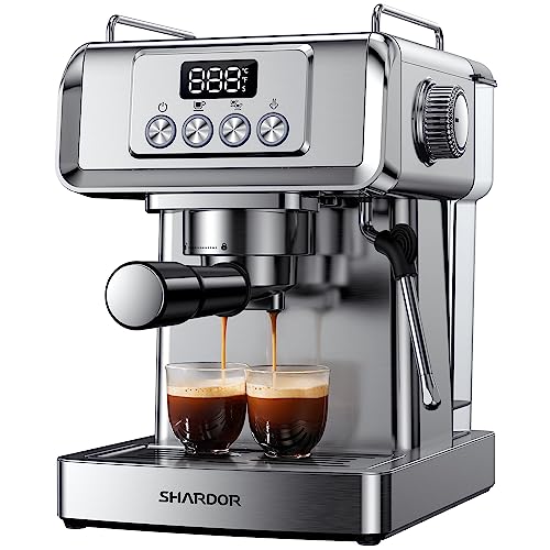 SHARDOR 20-Bar Espresso Machine with Steam Wand