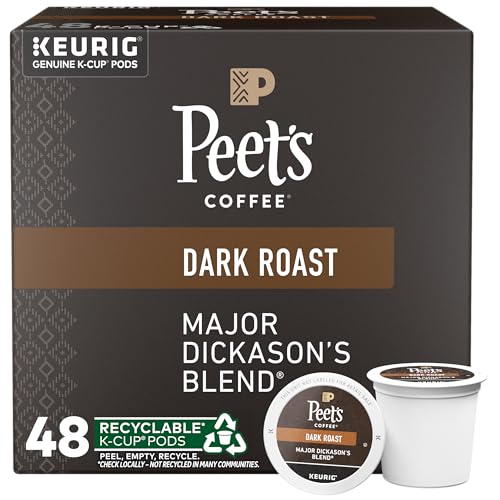 Peet's Major Dickason's Dark Roast K-Cup Pods 48-Count