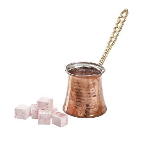 DESTALYA Hammered Copper Turkish Coffee Pot (5 oz)