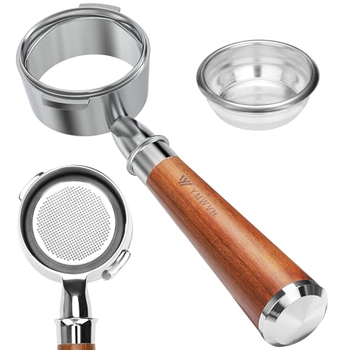 YMWVH 58mm Bottomless Portafilter with Walnut Handle