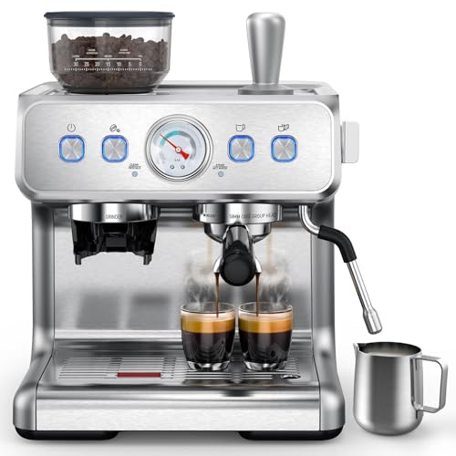 COWSAR Espresso Machine with Built-in Grinder