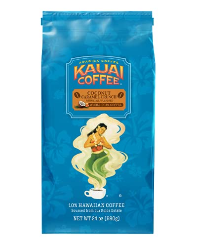 Kauai Coffee Coconut Caramel Crunch Whole Bean 24oz