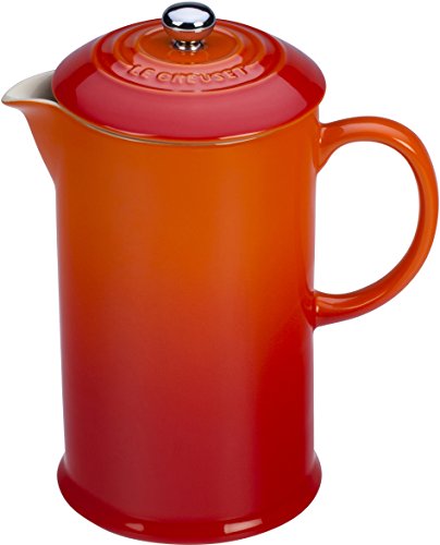 Le Creuset Flame Stoneware French Press 34oz