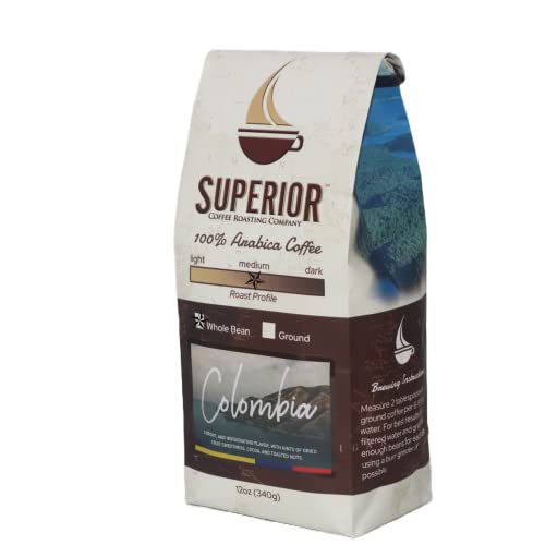 Superior Coffee Colombia Medium Roast Whole Bean