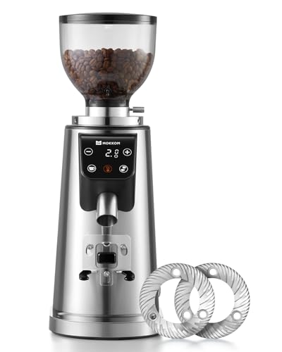 MOKKOM 64mm Burr Coffee Grinder - 100 Settings