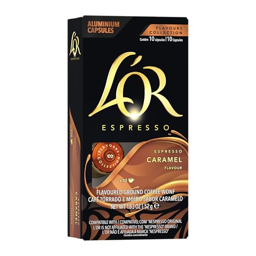 L'OR Caramel Espresso Capsules 10 Count Nespresso Compatible