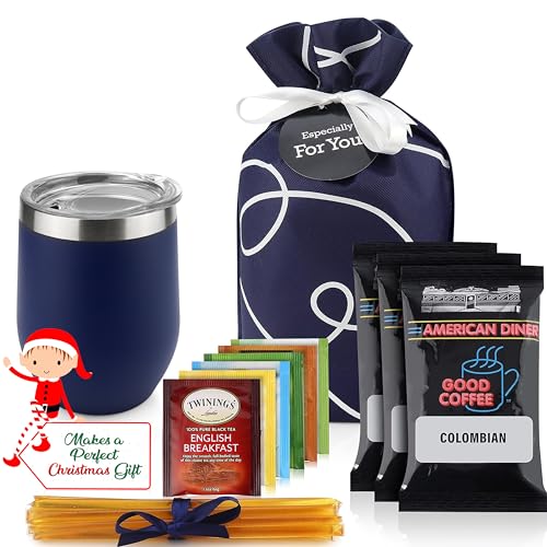 Michael Grace Tea & Coffee Gift Set with Insulated Mug