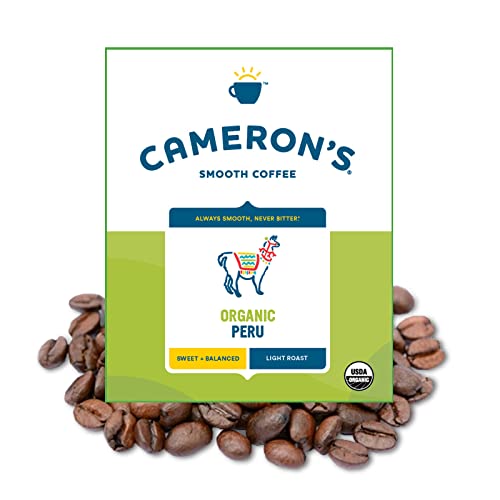 Cameron's Coffee Organic Peru Whole Bean Coffee, 4 Pound