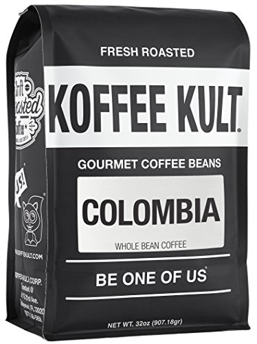 Koffee Kult Colombian Medium Roast Coffee Beans 32oz