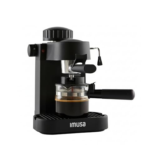 IMUSA 4-Cup Espresso Cappuccino Maker Black