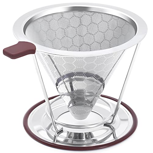 MISETTO Stainless Steel Pour Over Coffee Dripper