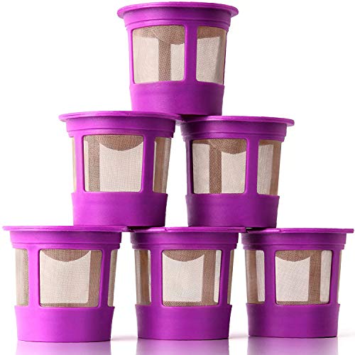 GoodCups Reusable K-Cup Filters - 6 Pack Purple BPA-Free