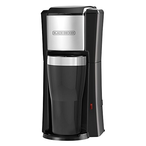 BLACK+DECKER Single Serve Coffee Maker with Travel Mug
