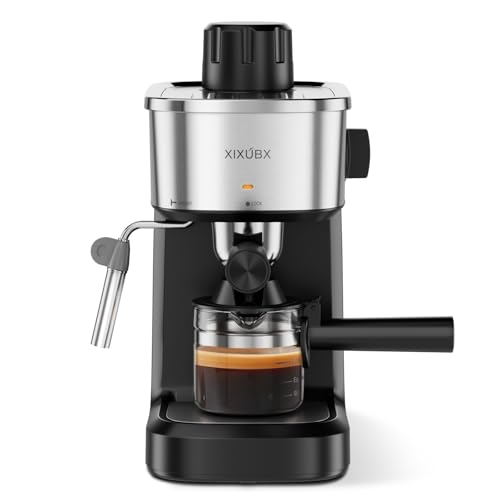 XIXUBX 6 Bar Espresso Machine - 800W Compact Coffee Maker