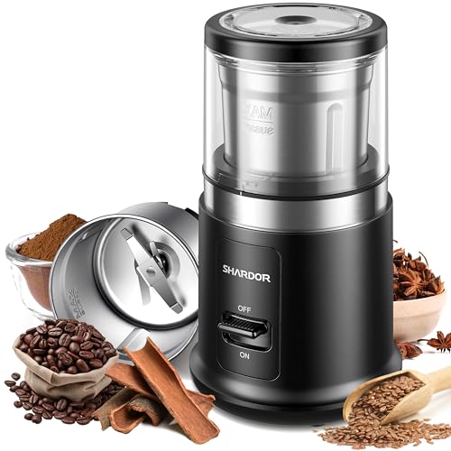 SHARDOR Electric Coffee & Spice Grinder with Steel Bowl