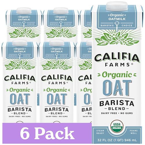 Califia Farms Organic Oat Barista Blend 32oz 6-Pack