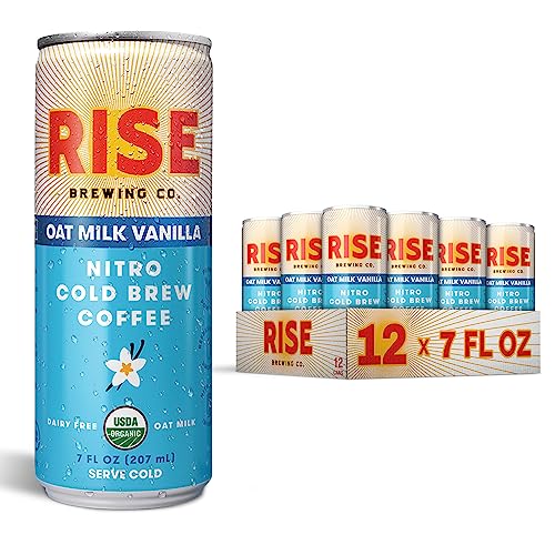 RISE Vanilla Oat Milk Nitro Cold Brew Coffee 12-Pack