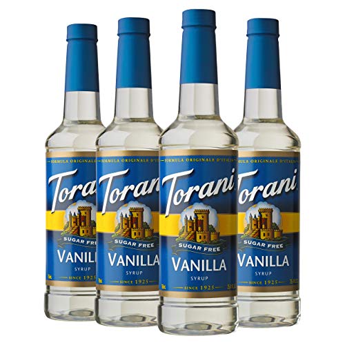 Torani Sugar Free Vanilla Syrup 25.4oz (4-Pack)