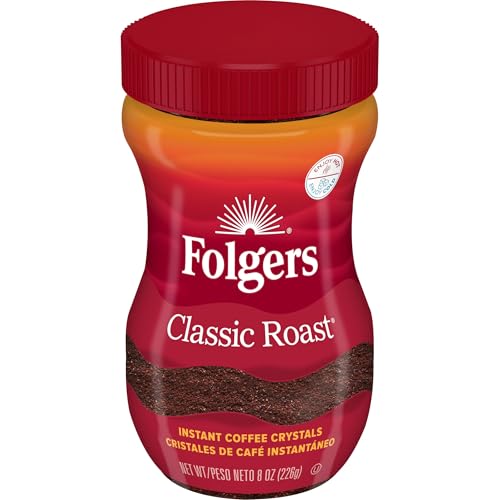 Folgers Classic Roast Instant Coffee 8oz Jar