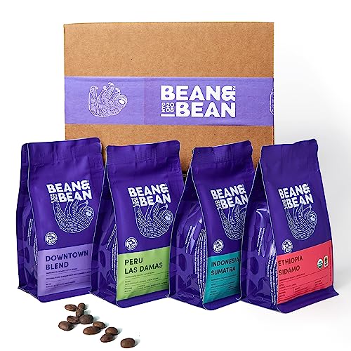 Bean & Bean World Coffee Gift Set - 4 Organic Samplers