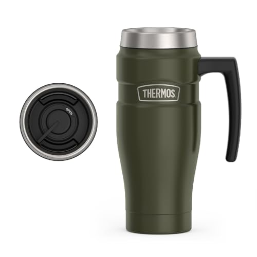 THERMOS Stainless King 16oz Travel Mug Army Green