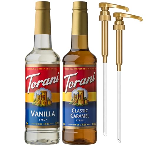 Torani Vanilla & Caramel Coffee Syrup 2-Pack