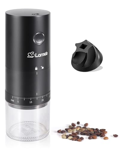 Lamido Portable Electric Coffee Grinder with Ceramic Burr