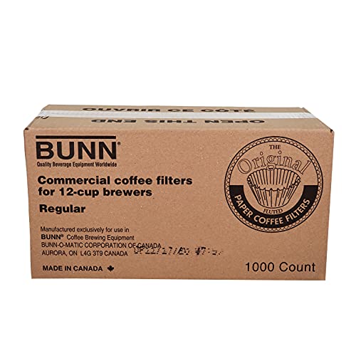 BUNN Commercial Coffee Filters 12-Cup 1000 Count