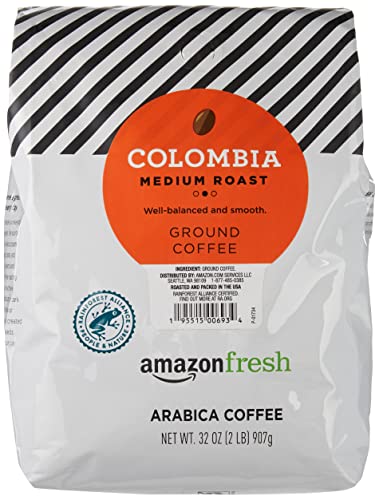 Amazon Fresh Colombian Ground Coffee Medium Roast 32oz