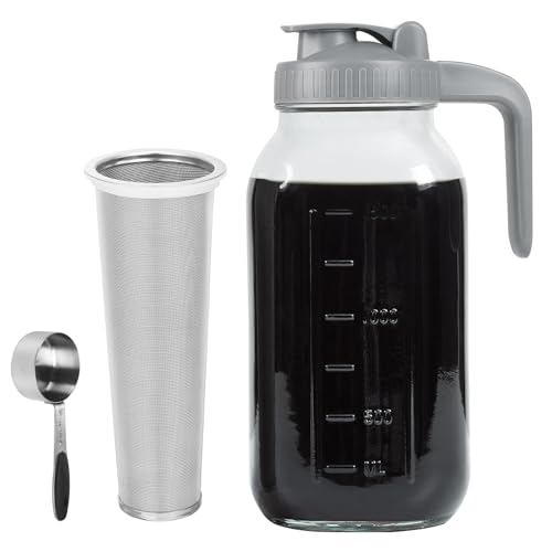 Xylanor 64oz Cold Brew Coffee Maker with Glass Pitcher