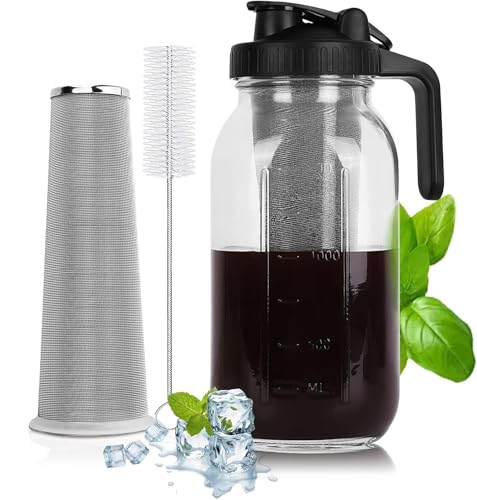 PNHYTUGY 64oz Glass Cold Brew Coffee Maker