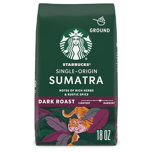 Starbucks Sumatra Dark Roast Ground Coffee 18oz