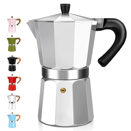DITOSH 3-Cup Aluminum Moka Pot Stovetop Espresso Maker