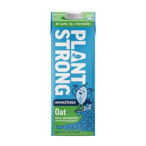 PLANTSTRONG Unsweetened Oat Milk 32oz - Shelf Stable