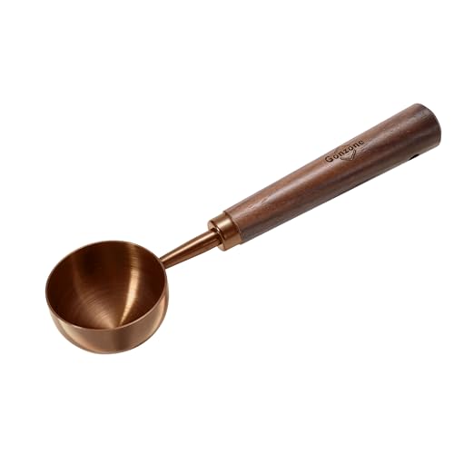 Gonzone Coffee Measuring Spoon Rose Gold 10g Walnut Handle