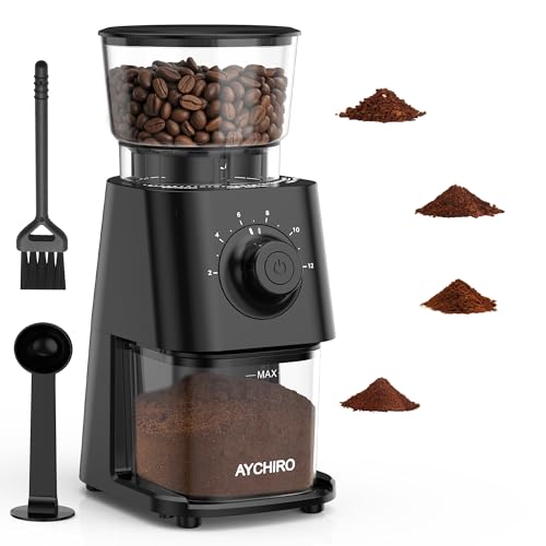 AYCHIRO Electric Burr Coffee Grinder - 30 Settings