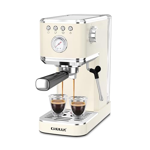 CHULUX Espresso Machine with Milk Frother & Steam Wand