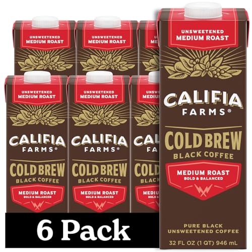 Califia Farms Medium Roast Cold Brew Coffee 6-Pack