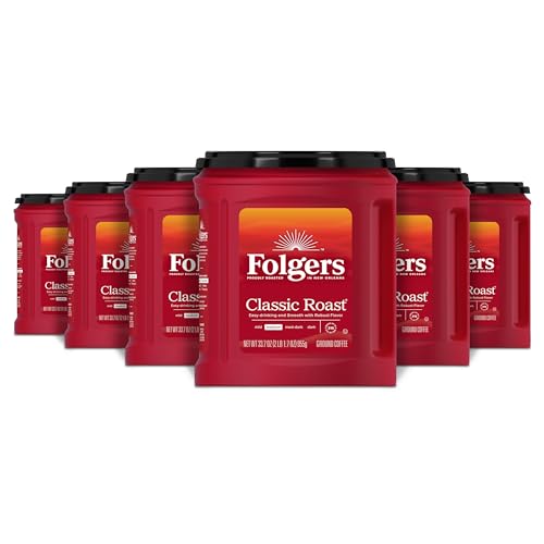 Folgers Classic Roast Medium Ground Coffee 6-Pack