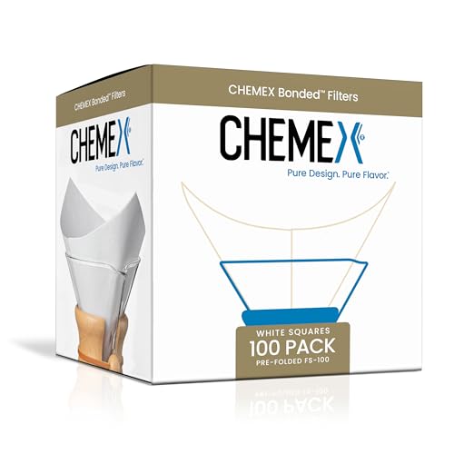 Chemex Square Bonded Coffee Filters - 100 Count